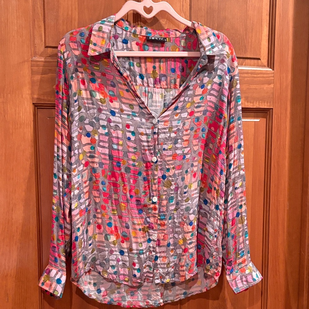 Anthropologie Multicolor Button Down Shirt